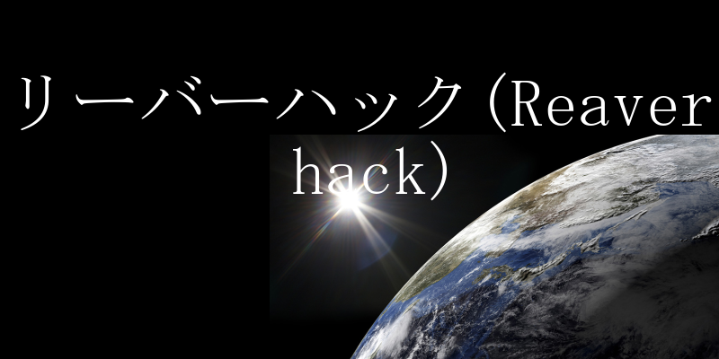 [o[nbN(Reaver hack)̐
